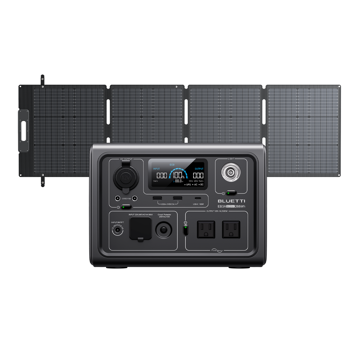 BLUETTI EB3A Portable Power Station | 600W 268Wh