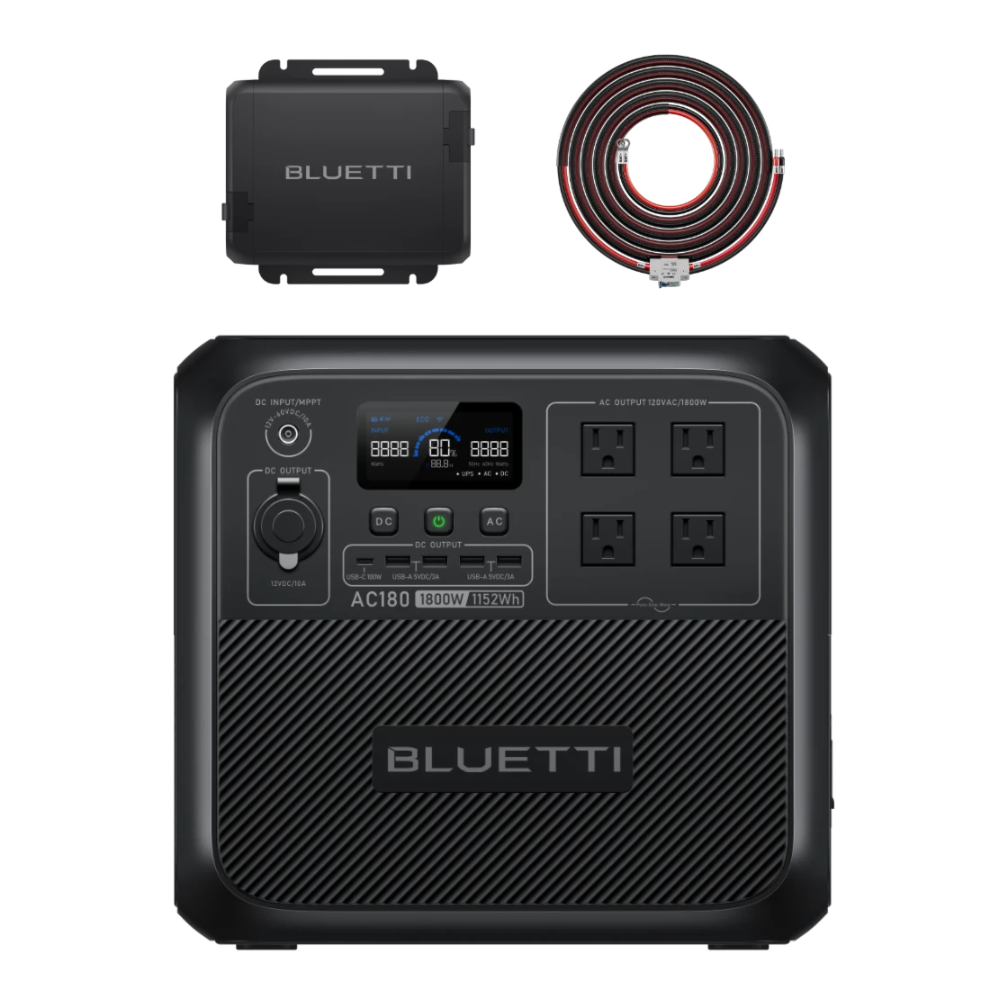 BLUETTI AC180 Solar Portable Power Station | 1,800W 1,152Wh