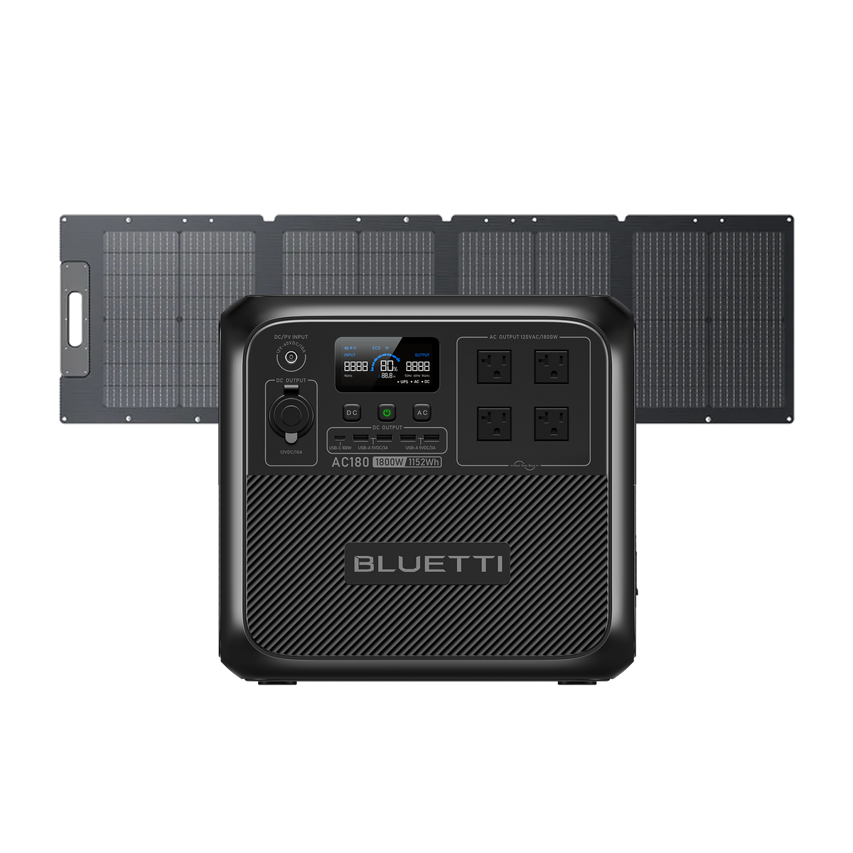 BLUETTI AC180 Solar Portable Power Station | 1,800W 1,152Wh