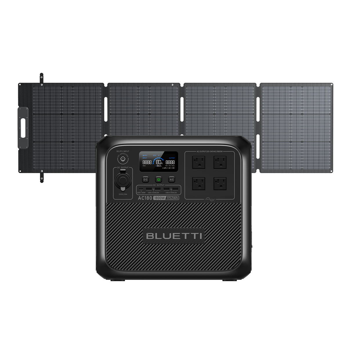 BLUETTI AC180 + PV200D | Solar Generator Kit