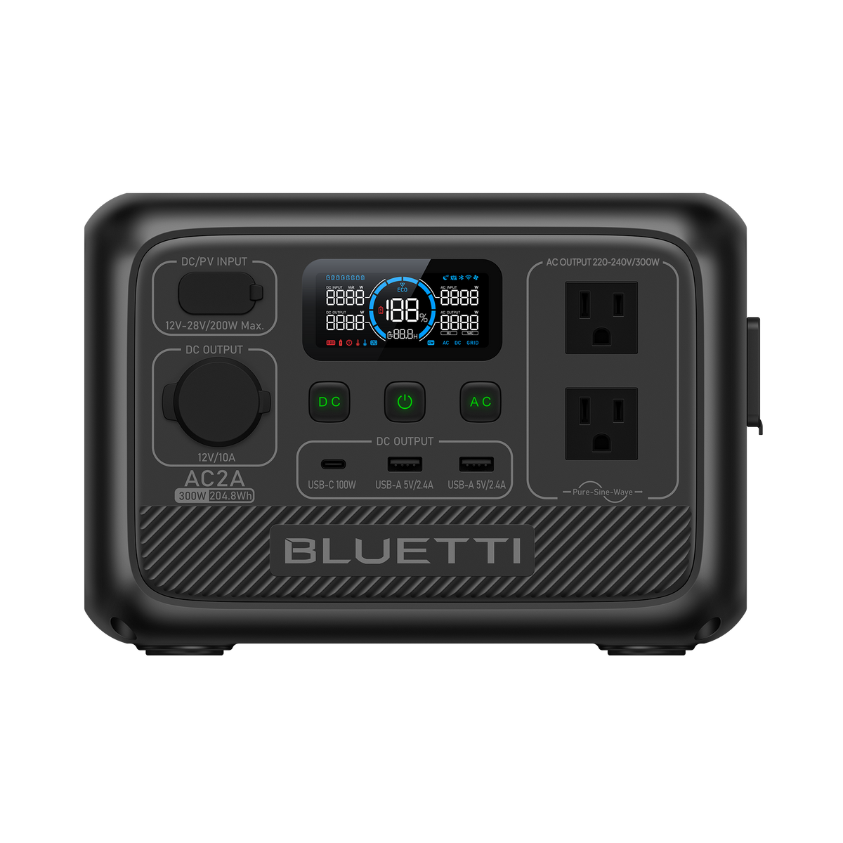 BLUETTI AC2A Portable Power Station | 300W 204Wh