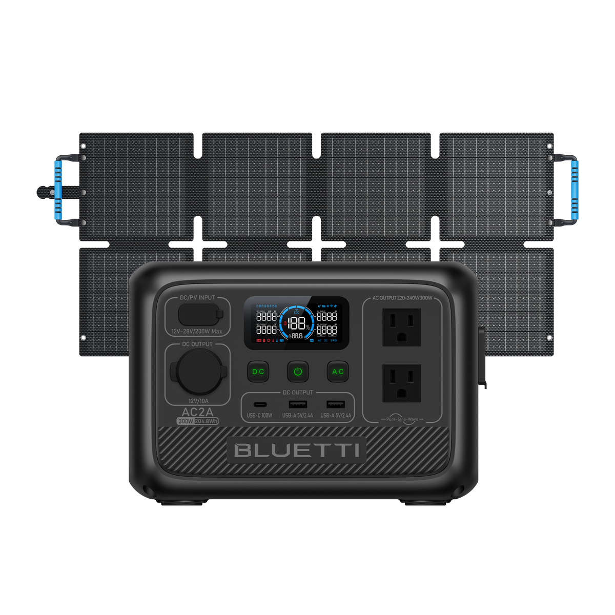 BLUETTI AC2A Portable Power Station | 300W 204Wh