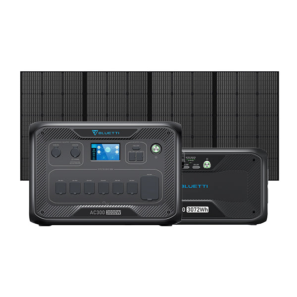 AC300+B300+PV350D | 3000W | 3072 Wh | 350W Solar Power