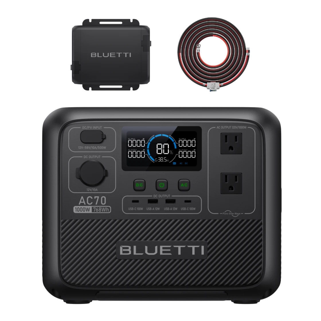 BLUETTI AC70 Portable Power Station | 1000W 768Wh