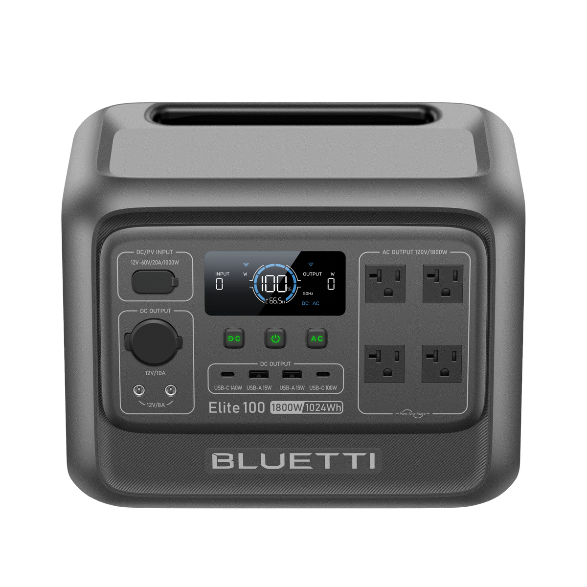 BLUETTI Elite 100 V2 Portable Power Station | 1,800W 1,024Wh