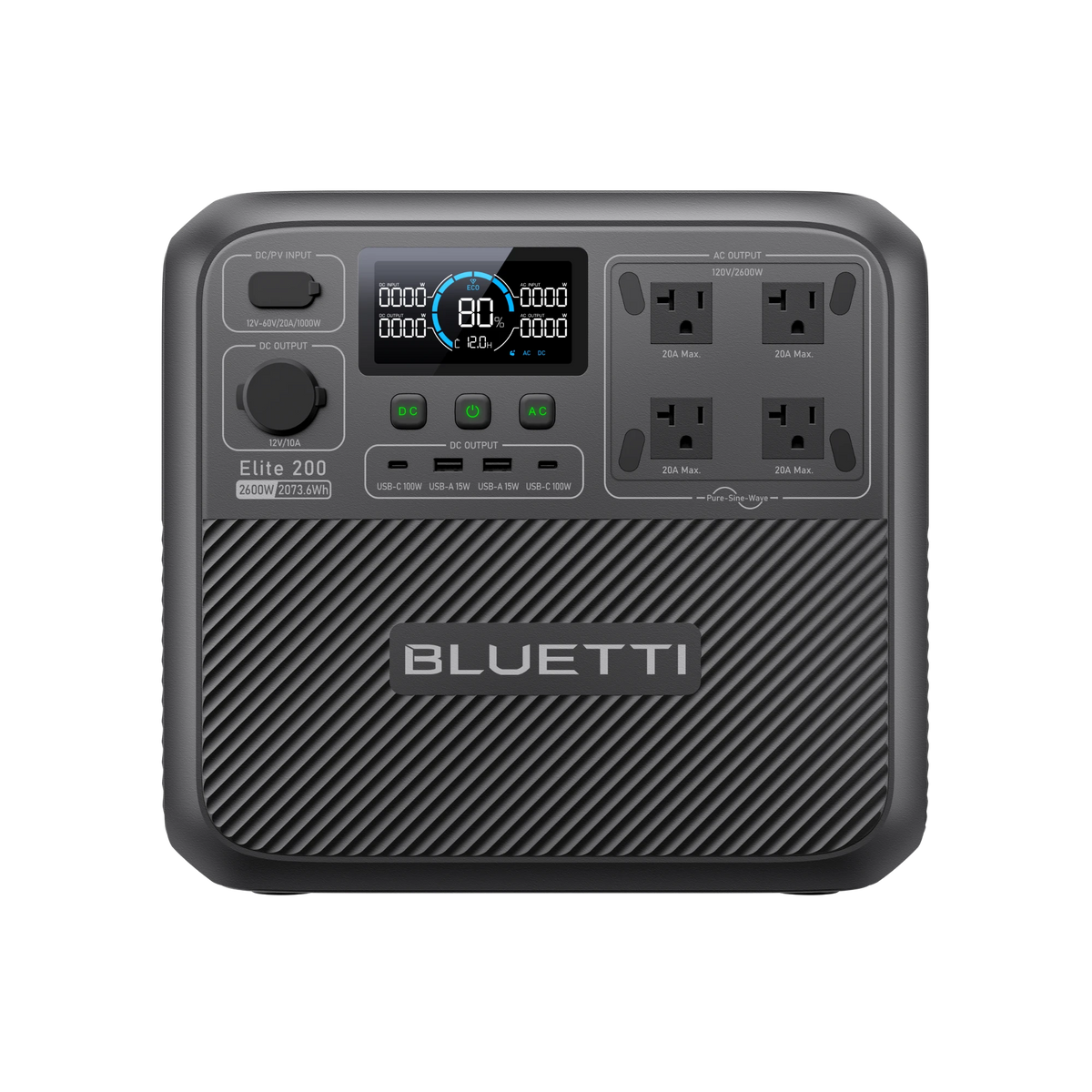 BLUETTI Elite 200 V2 Portable Power Station | 2,600W 2,073.6Wh