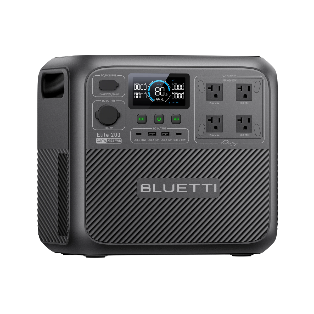 BLUETTI Elite 200 V2 Portable Power Station | 2,600W 2,073.6Wh