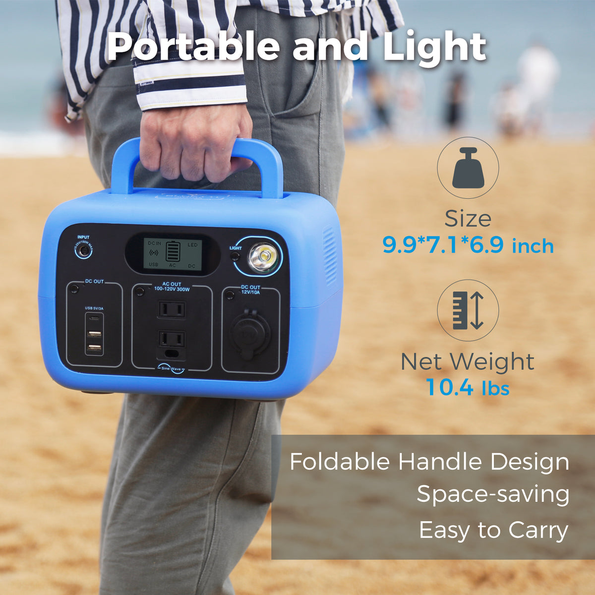 BLUETTI AC30S Portable Power Station | 300W 300Wh