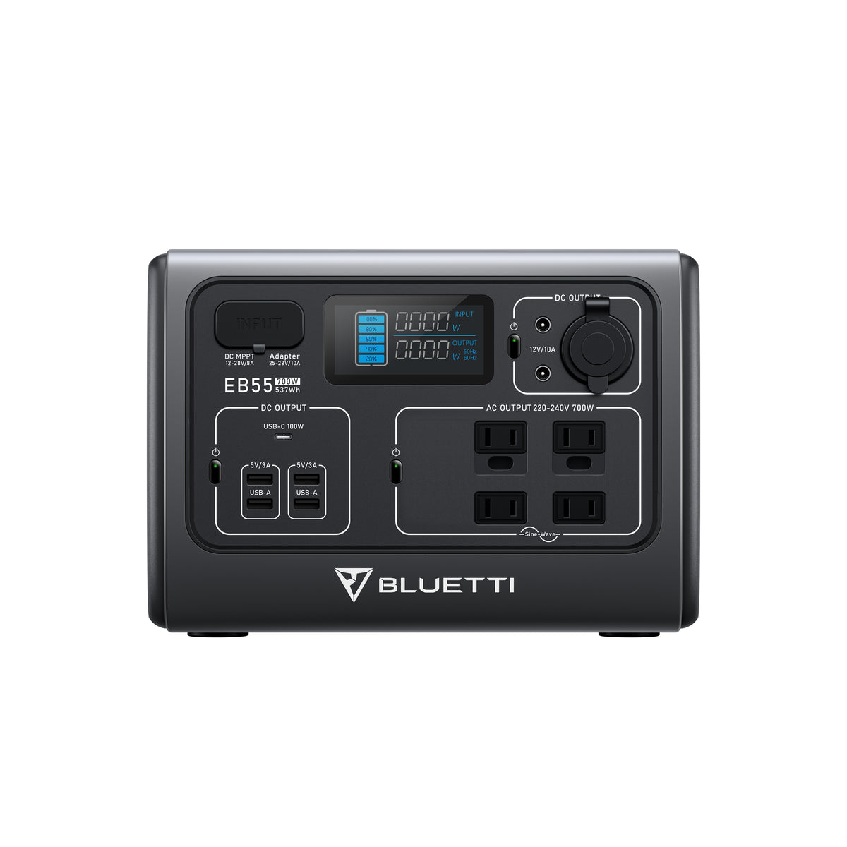BLUETTI EB55 Portable Power Station | 700W 537Wh