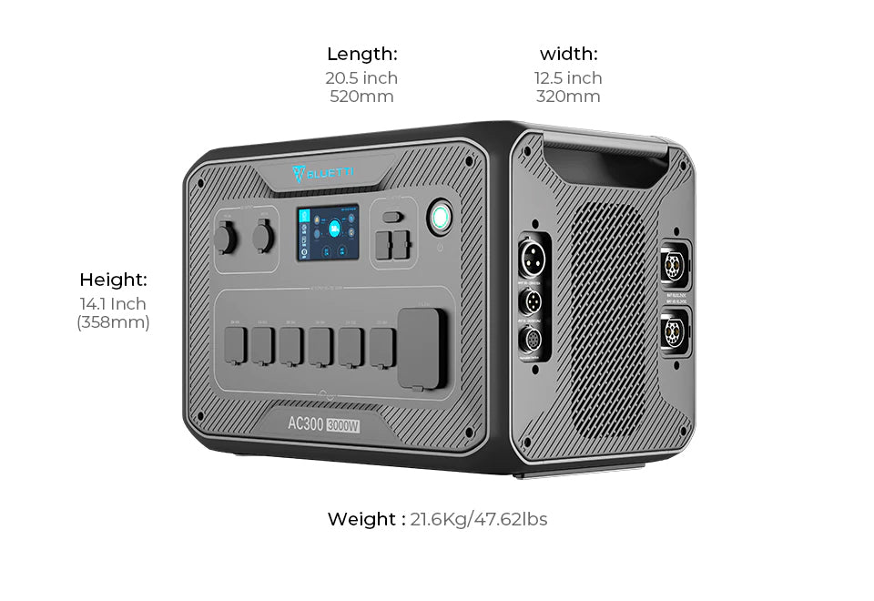 BLUETTI AC300 Inverter Module Generator | 3,000W ( Requires The B300K to Work )